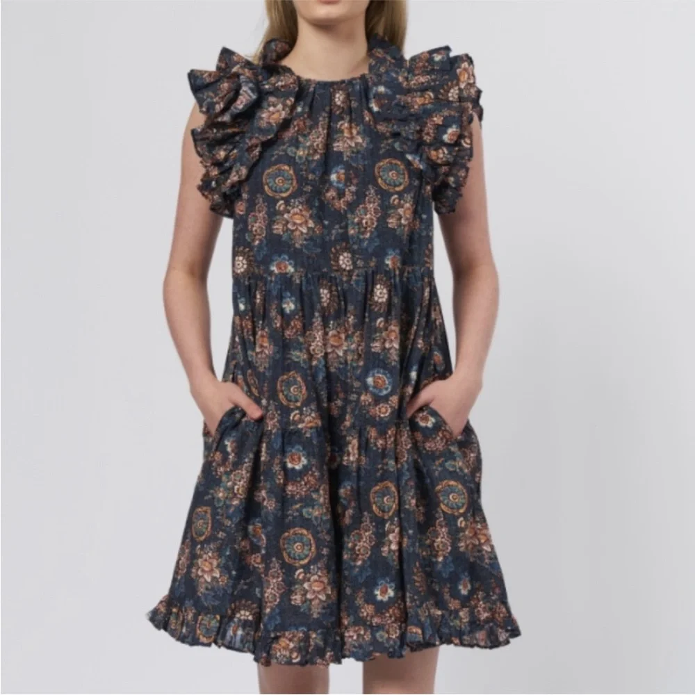 ULLA JOHNSON Adele Dress in Twilight - Picture 7 of 12